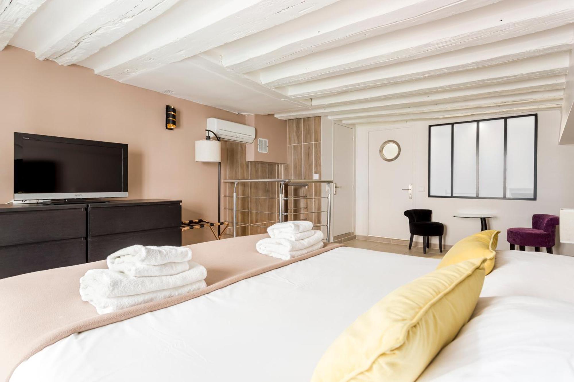 Apartmán Rivoli Vieille Du Temple With Ac Paříž Exteriér fotografie